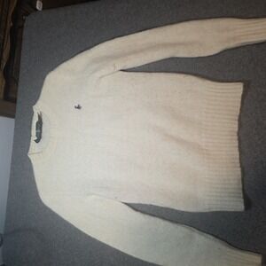 vintage Hunt Club  100% Shetland Wool crewneck sweater Large A2